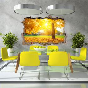 Vinile 3D albero autunno