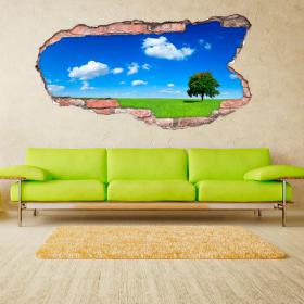 Albero 3D del vinile all'orizzonte