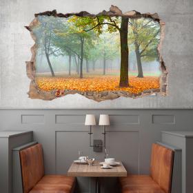 In autunno gli alberi 3D in vinile