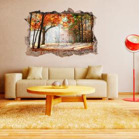 Alberi 3D vinile foro parete