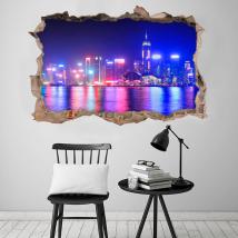 In vinile 3D city Hong Kong