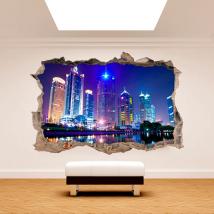3D parete in vinile Shanghai Cina
