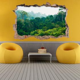 Nella foresta gli alberi 3D in vinile