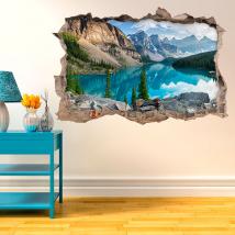Vinile 3D lago in montagna Italian 4584