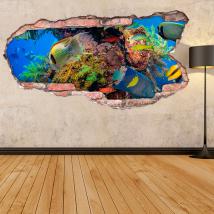 Pesce 3D vinile nel mare