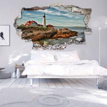 Faro e mare 3D in vinile