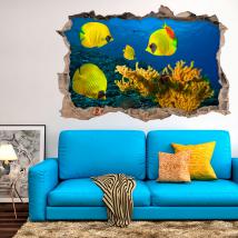 Vinile 3D coralli e pesci di mare