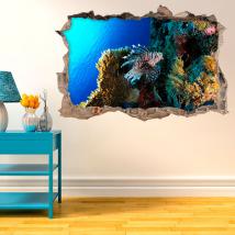 Vita di vinile sul Coral Reef 3D