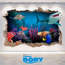 Dory di Disney vinile cercando foro parete 3D