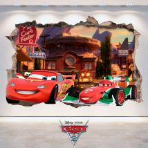 Parete del foro adesivi Disney 3D Cars 2