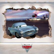 Foro di vinile parete 3D Disney Cars 2