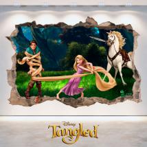 Aggrovigliato Disney vinile buco 3D muro