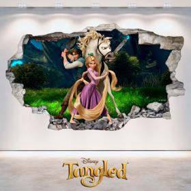 Adesivi Disney tangled Tangled 3D