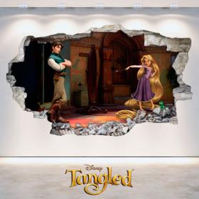 Adesivi 3D Disney aggrovigliato aggrovigliato