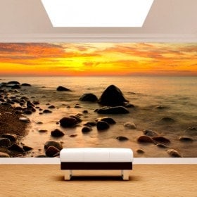 Fotomural tramonto sul Mar Baltico