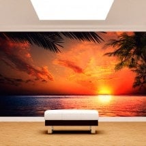Fotomurali Sun Sunset Beach