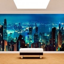 Fotomurali città di Hong Kong