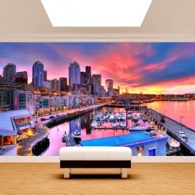 Fotomurali Porto di Seattle