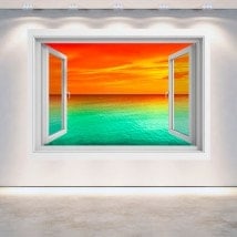 Mare tramonto 3D di Windows Italian 5134