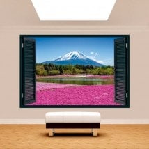 Fiori del giardino 3D Windows Rose Monte Fuji