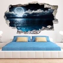 Vinile 3D luna e mare