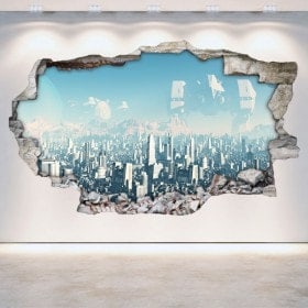 Vinili muro rotto Sci-Fi 3D Scifi