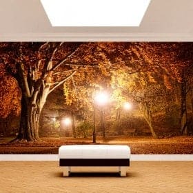 Alberi di murales muro foto nel parco