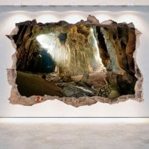 Parete del foro 3D grotte vinile