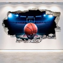 Basket di vinile 3D muro rotto