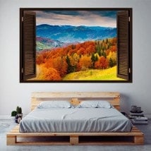 La caduta delle montagne di alberi 3D di Windows