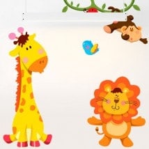 In vinile per bambini Kit animali Zoo
