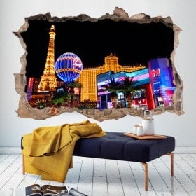 Parete del foro 3D vinile Las Vegas