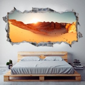 Deserto di panoramiche 3D vinile