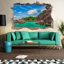 Vinile parete-rotta spiaggia Railay Thailandia