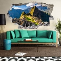 Parete del foro 3D vinile Machu Picchu