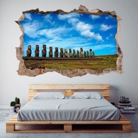 Vinile 3D MOAI Ahu Tongariki Isla De Pascua Cile