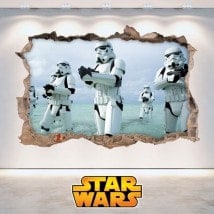 Adesivi da parete Star Wars 3D Italian 5881
