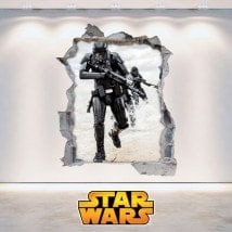 Adesivi da parete Star Wars 3D Italian 5893