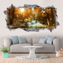 Vinile decorativi cascate e natura 3D