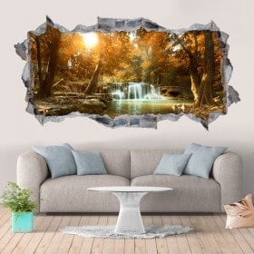 Vinile decorativi cascate e natura 3D