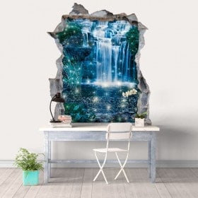 Vinile decorativo 3D cascate magiche