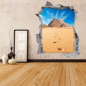 Piramidi 3D di vinile muro di Giza