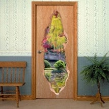 Vinile porte 3D colori della natura
