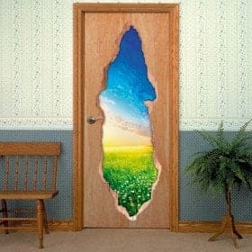 Vinili per fiori porte nel campo 3D