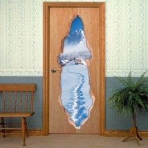 Vinile per porte dei Carpazi 3D