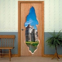 Vinili per porte Castello conta di Ghent 3D