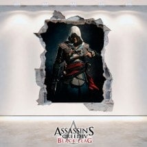 Vinile decorativo 3D di Assassin Creed Black Flag