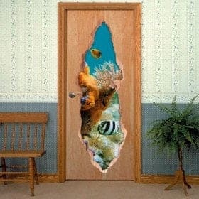 Mondo marino di vinile di porte