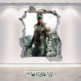 Splinter Cell Blacklist vinile decorativo 3D Tom Clancy