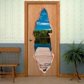 Vinile porte 3D Bridge Lake